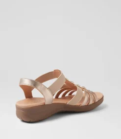 Women SUPERSOFT Comfort|Sandals-Mason Champagne Leather Sandals