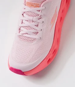 Women SKECHERS Sneakers-Max Cushioning Glide Step Light Pink Fabric Sneakers