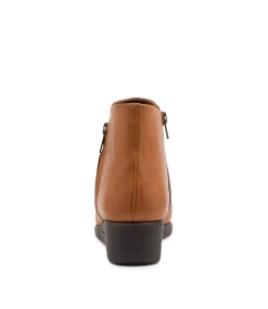 Women SUPERSOFT Boots|Comfort-Maxie New Tan Leather Ankle Boots