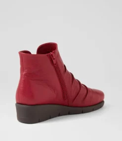 Women SUPERSOFT Boots|Comfort-MAXIE SU CHERRY LEATHER