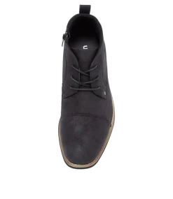UNCUT Boots|Casuals-Mcquillian Black Ankle Boots