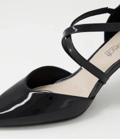 Women SUPERSOFT Comfort|Heels-Melborns2 Black Patent Leather Heels
