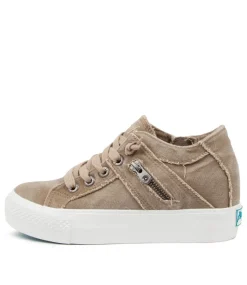 Women BLOWFISH Sneakers|Wedges-MELONDROP TAUPE CANVAS