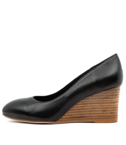 Women TOP END Heels-MELVINA BLK NATURAL HEEL