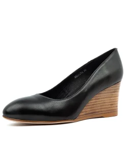 Women TOP END Heels-MELVINA BLK NATURAL HEEL
