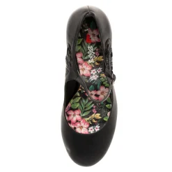 Women I LOVE BILLY Mary Janes|Heels-MENDY BLACK SMOOTH