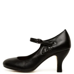 Women I LOVE BILLY Mary Janes|Heels-MENDY BLACK SMOOTH