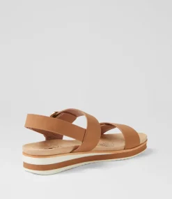 Women I LOVE BILLY Flats|Sandals-Merella Tan Nubuck Pu Sandals