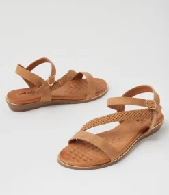 Women I LOVE BILLY Flats|Sandals-Merleo Tan Sandals