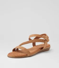 Women I LOVE BILLY Flats|Sandals-Merleo Tan Sandals