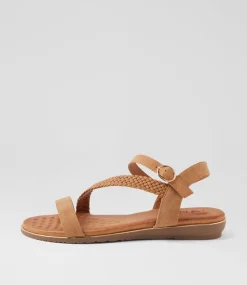 Women I LOVE BILLY Flats|Sandals-Merleo Tan Sandals