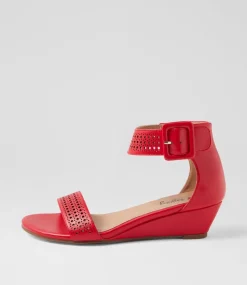 Women I LOVE BILLY Wedges|Heels-Merline Red Sandals