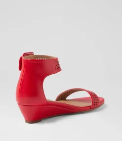 Women I LOVE BILLY Wedges|Heels-Merline Red Sandals