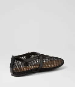 Women I LOVE BILLY Flats-Meshine Black Patent Pu Mesh Flat Shoes