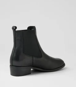 Women DIANA FERRARI Boots-Metah Black Leather Chelsea Boots