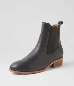 Women DIANA FERRARI Boots-Metah Dark Denim Leather Chelsea Boots