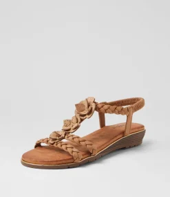 Women I LOVE BILLY Flats|Sandals-Meten Tan Sandals