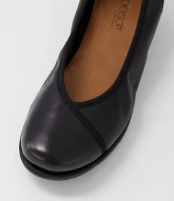 Women SUPERSOFT Comfort|Wedges-Mexxi Black Leather Wedges