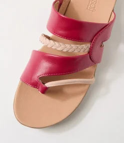 Women SUPERSOFT Comfort|Slides-Mia2 Ruby Blush Leather Slides