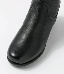 Women SUPERSOFT Boots|Comfort-Millan Black Leather Calf Boots