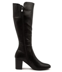 Women I LOVE BILLY Boots-MILLEE BLACK-BLACK HEEL