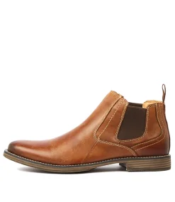 COLORADO Boots|Casuals-Mills Tan Leather Ankle Boots