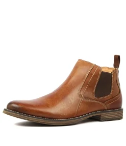 COLORADO Boots|Casuals-Mills Tan Leather Ankle Boots