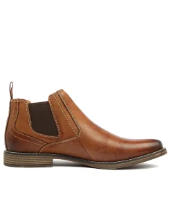 COLORADO Boots|Casuals-Mills Tan Leather Ankle Boots