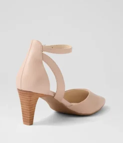Women SUPERSOFT Comfort|Dress-Miriams Nude Leather Heels