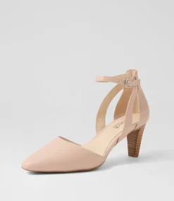 Women SUPERSOFT Comfort|Dress-Miriams Nude Leather Heels