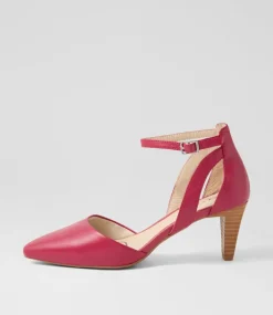 Women SUPERSOFT Dress|Heels-Miriams Ruby Leather Heels