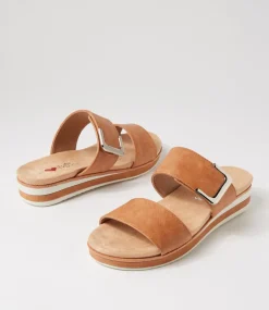 Women I LOVE BILLY Flats|Sandals-Molka Tan Sandals