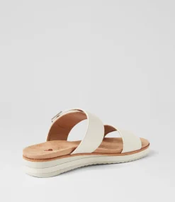 Women I LOVE BILLY Flats|Sandals-Molka White Sandals
