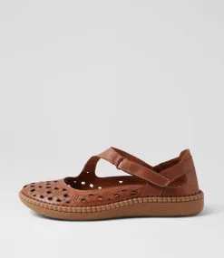 Women COLORADO Comfort|Flats-Molly Tan Leather Ballet Flats