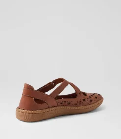 Women COLORADO Comfort|Flats-Molly Tan Leather Ballet Flats