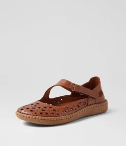 Women COLORADO Comfort|Flats-Molly Tan Leather Ballet Flats