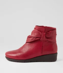 Women SUPERSOFT Boots|Comfort-MONET SU CHERRY LEATHER