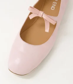 Women TOP END Flats-Mostly New Pink Leather Patent Flat Shoes