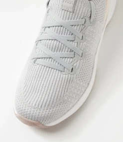 Women SUPERSOFT Comfort|Sneakers-Movei Light Grey Pink Leather Sneakers