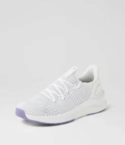 Women SUPERSOFT Comfort|Sneakers-Movei White Purple Leather Sneakers