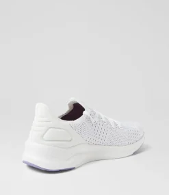Women SUPERSOFT Comfort|Sneakers-Movei White Purple Leather Sneakers