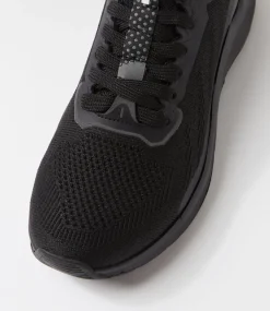 Women SUPERSOFT Comfort|Sneakers-Movement Black Leather Sneakers