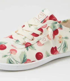 Women I LOVE BILLY Sneakers-Mynka Cherry Print Canvas Sneakers