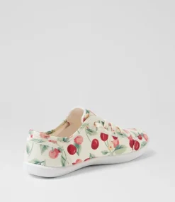 Women I LOVE BILLY Sneakers-Mynka Cherry Print Canvas Sneakers