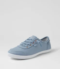Women I LOVE BILLY Sneakers-Mynka Denim Blue Canvas Lace Ups Sneakers