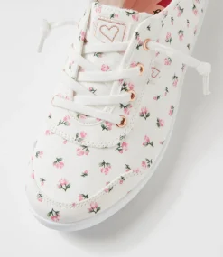 Women I LOVE BILLY Sneakers-Mynka Mini Floral Canvas Lace Ups Sneakers