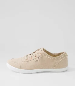 Women I LOVE BILLY Sneakers-Mynka Natural Canvas Sneakers
