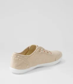 Women I LOVE BILLY Sneakers-Mynka Natural Canvas Sneakers