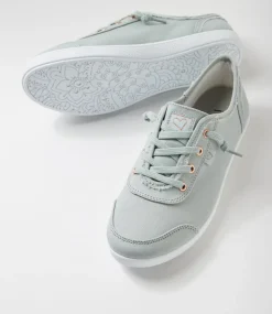 Women I LOVE BILLY Sneakers-Mynka Sage Canvas Lace Ups Sneakers