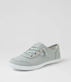 Women I LOVE BILLY Sneakers-Mynka Sage Canvas Lace Ups Sneakers